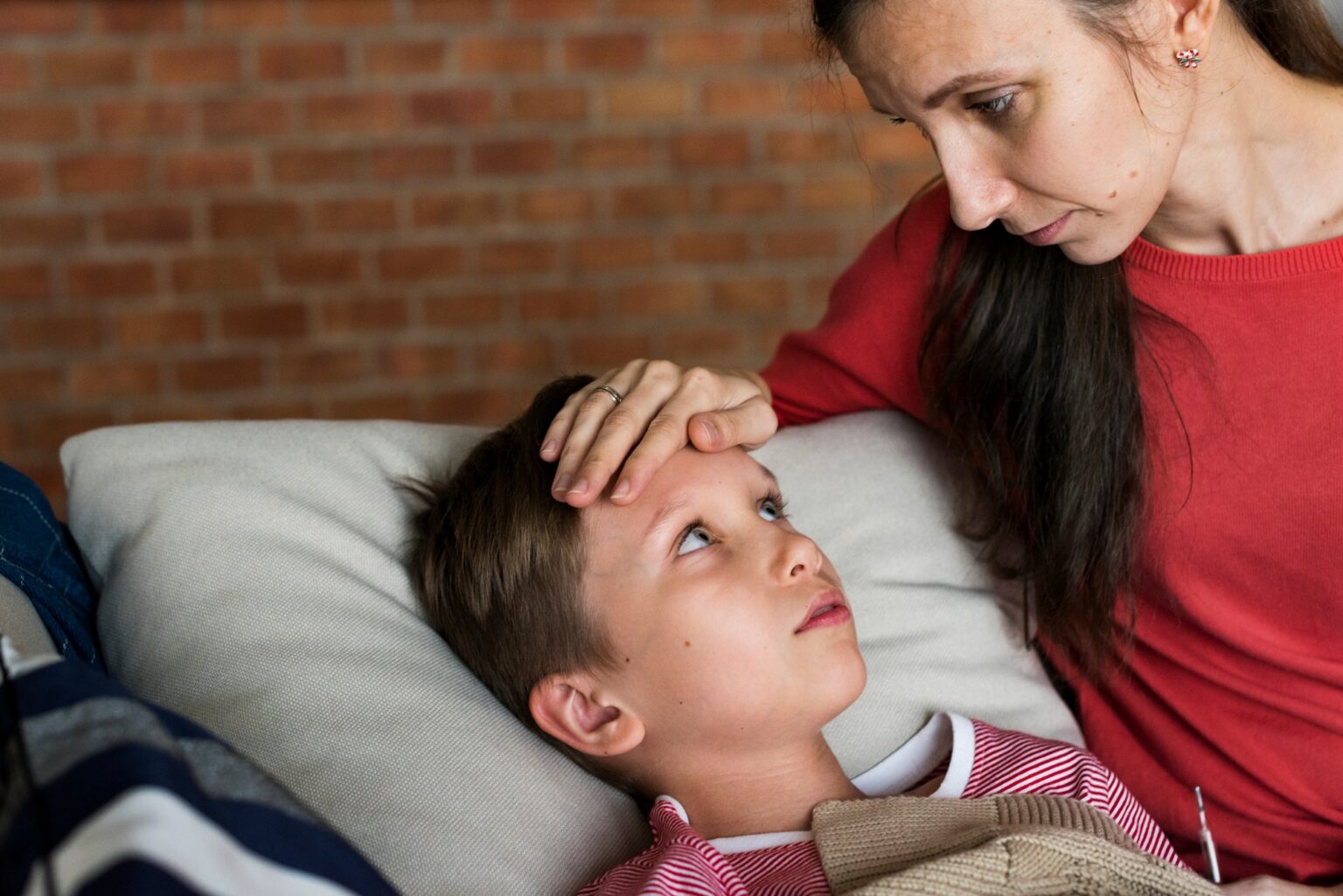 A sickness young boy